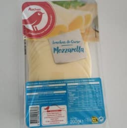 Lonchas queso mozzarella