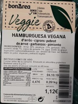 Hamburguesa vegana