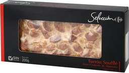 Turrón souffle duro crujiente almendra