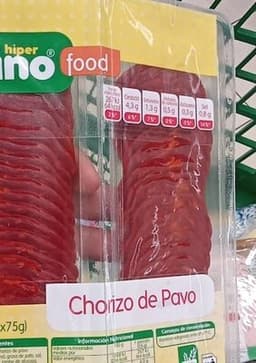 Chorizo de pavo