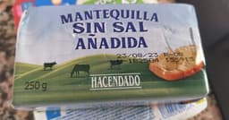 Mantequilla sin sal