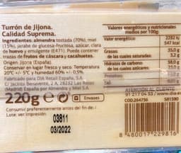 Turron de jijona artesano
