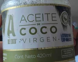 aceite A de coco